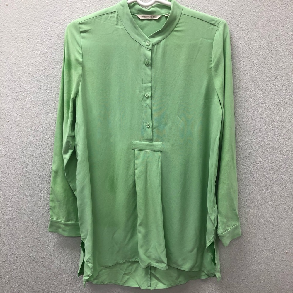 Soft Surroundings Green Symphony Night Tunic GREEN